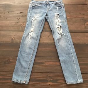 Love Fire light wash skinny jeans high waist 9